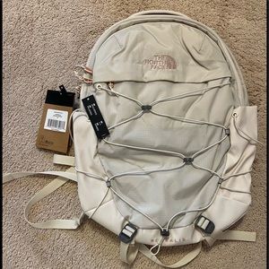 The North Face woman’s Borealis vintage white and rose gold